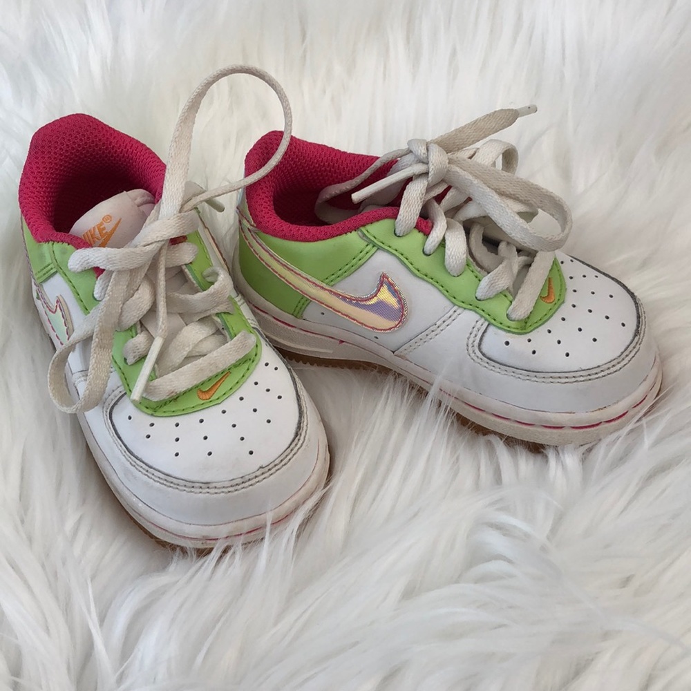Nike Air Force 1 low toddler girl rare sneakers.